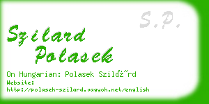 szilard polasek business card